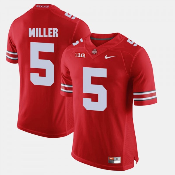 Ohio State Buckeyes Braxton Miller Men's #5 Game Alumni Scarlet College Football Jersey 2404ATYU4